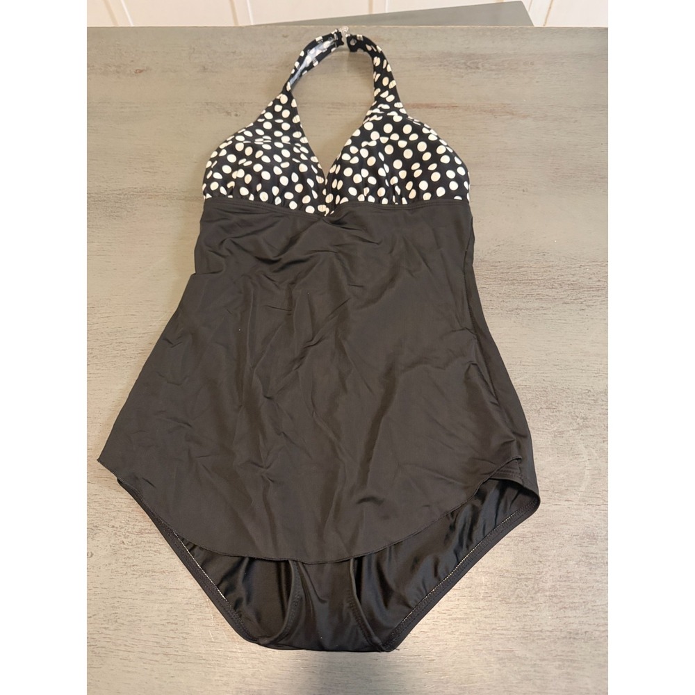 black SHORE SHAPES   one piece swimsuit size 12